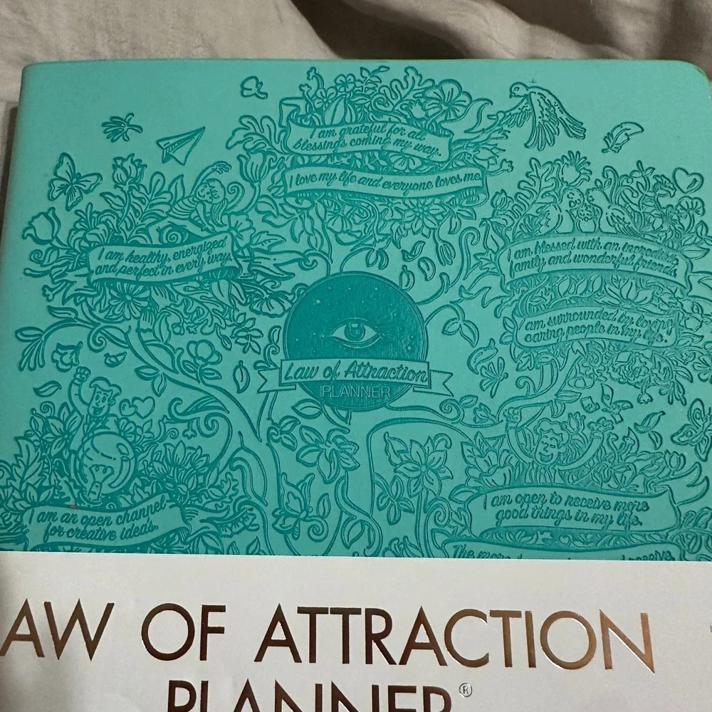 Freedom Mastery Law of Attraction Planner Undated 12 Month Life Organizer Teal